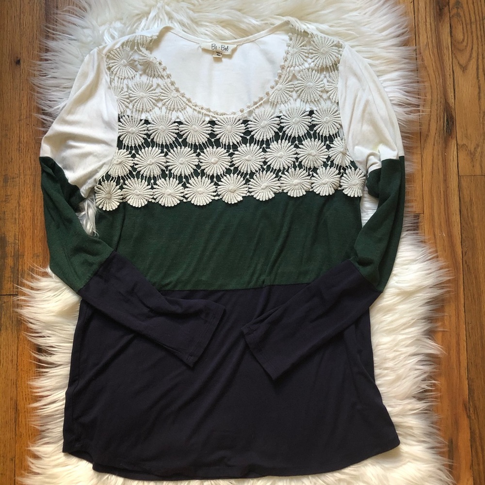 MODCLOTH BO BEL | Colorblocked Crochet Top